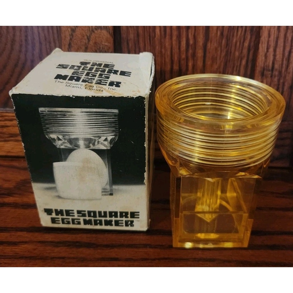 Egg Cuber Square Egg Novelty Kitchen Gadget with Box Vintage 1977